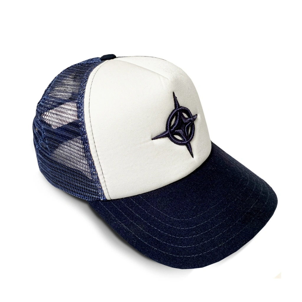 Inefable Trucker Hat Beta Mix Colour White Blue - topi trucker jaring pria hitam terlaris premium tebal