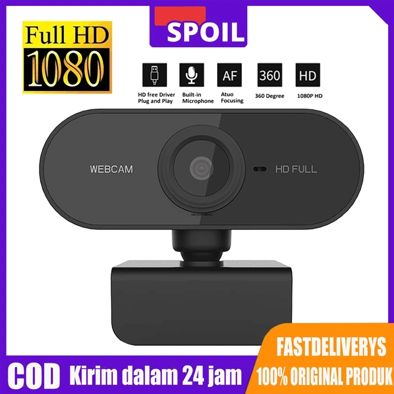 SPOIL [NEW] Webcam 1080P Laptop USB Kamera PC With Mic Camera Webcast Live Zoom Meeting Camera Broadcast Video