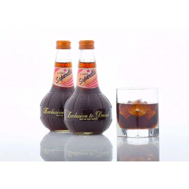Minuman Soda Soft Drink Limun Jadul INDO Saparella Sarsaparilla - 1 Botol