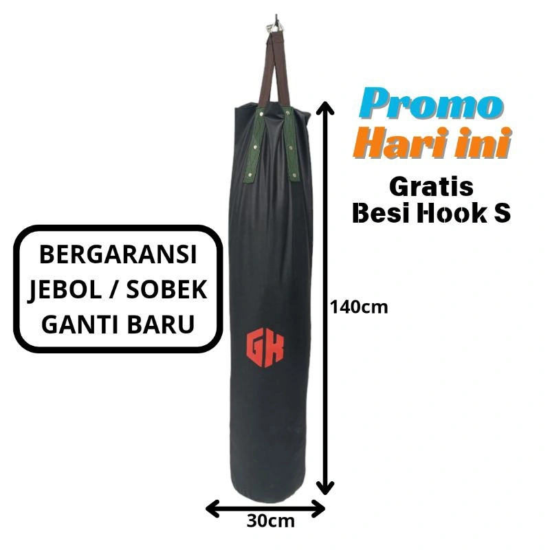 samsak tinju boxing muaythai 140cm GK bergaransi