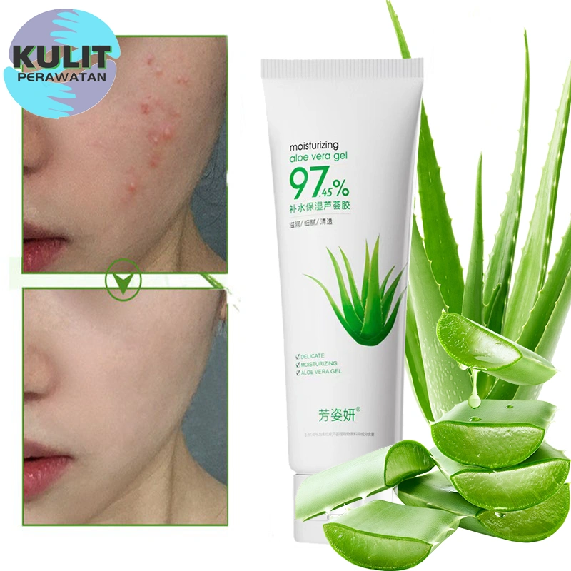 Pelembab gel lidah buaya Memudarkan bekas jerawat Hydrating Moisturizing Aloe Vera Gel Repair Skin