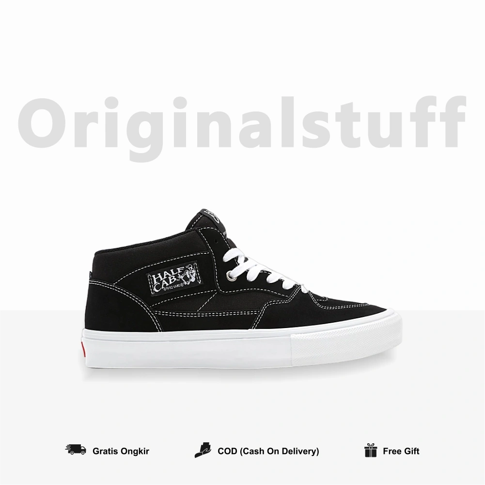 Skate Classic Half CAB Black White Original 100 % BNIB Global Market Skate Clasic Hitam Putih Ori