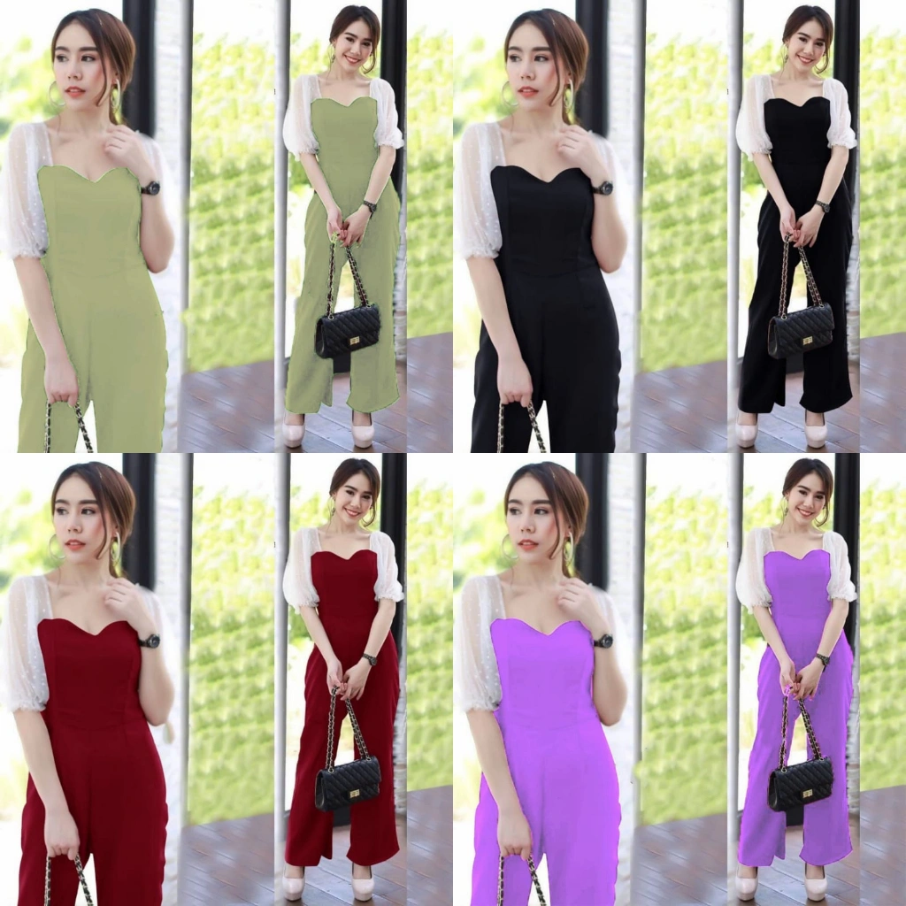 Jumpsuit Priyanka / Jumpsuit Scuba Kombi Tile Terbaru Best Seller Good Quality / Bisa COD