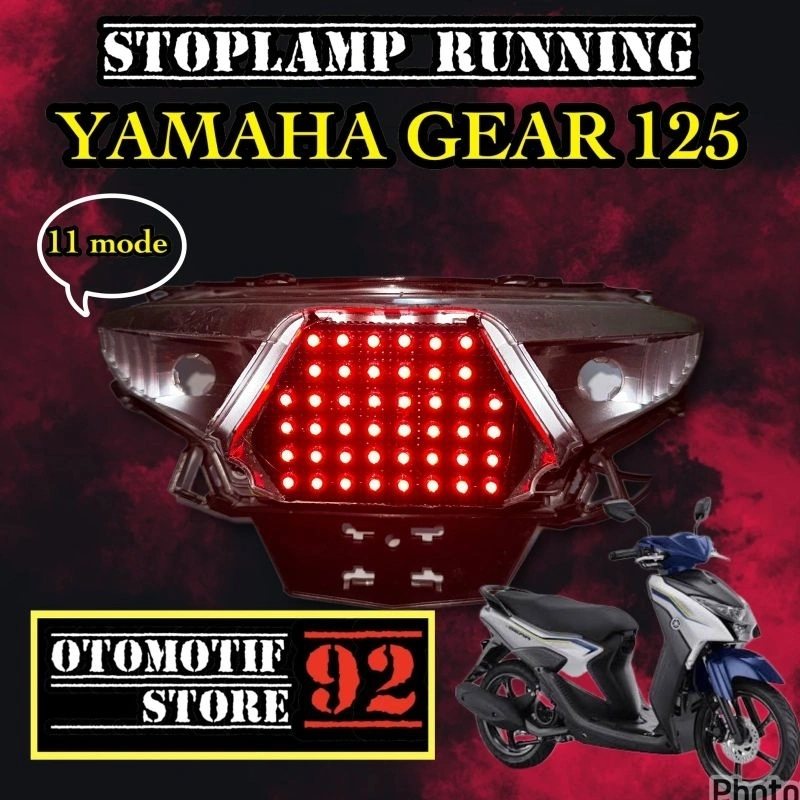 stoplamp running yamaha gear 125 11 mode otomatis