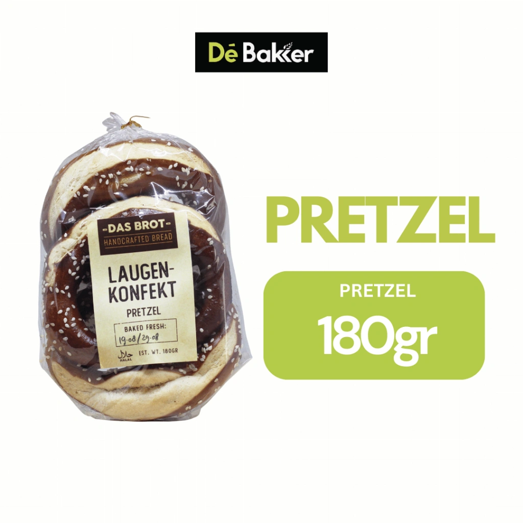 De Bakker Bread Laugent Konfect Pretzel Roti Rendah Kalori