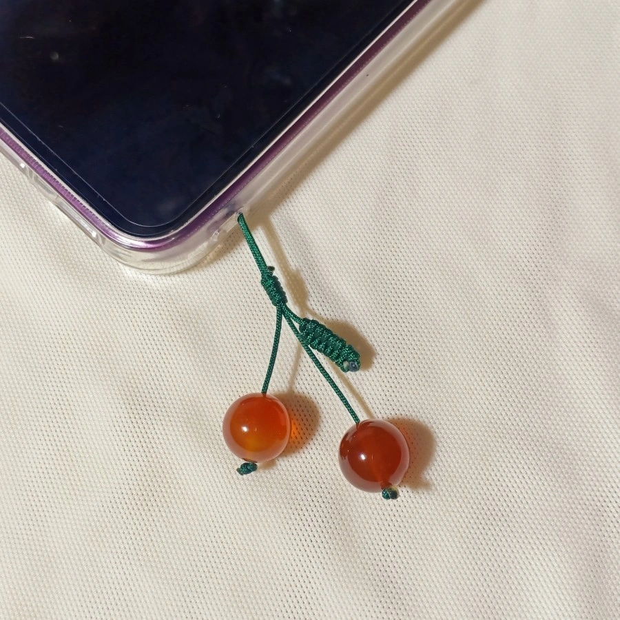 GANTUNGAN HANDPHONE, Gantungan HP, Gantungan Kunci cherry ,kucing hoki