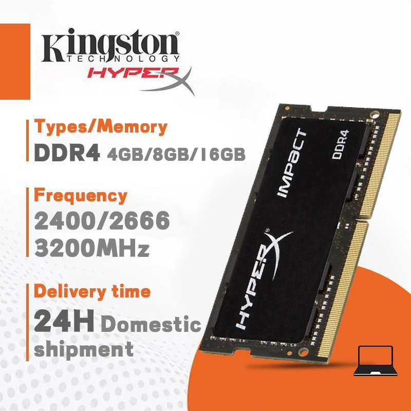 (Jakarta Spot)4GB/8GB/16GB  Kingston Hyperx Laptop RAM  DDR4 2400 2666 3200MHZ SODIMM  memory for notebok
