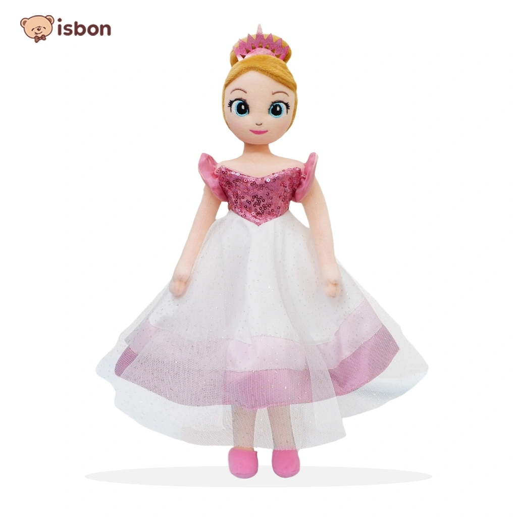 ISTANA BONEKA Princess JENNIFER Pink Mainan Anak Perempuan Elegan Premium Gown Baju Bisa Di Lepas Cute Plush Princes Doll Ratu Putri