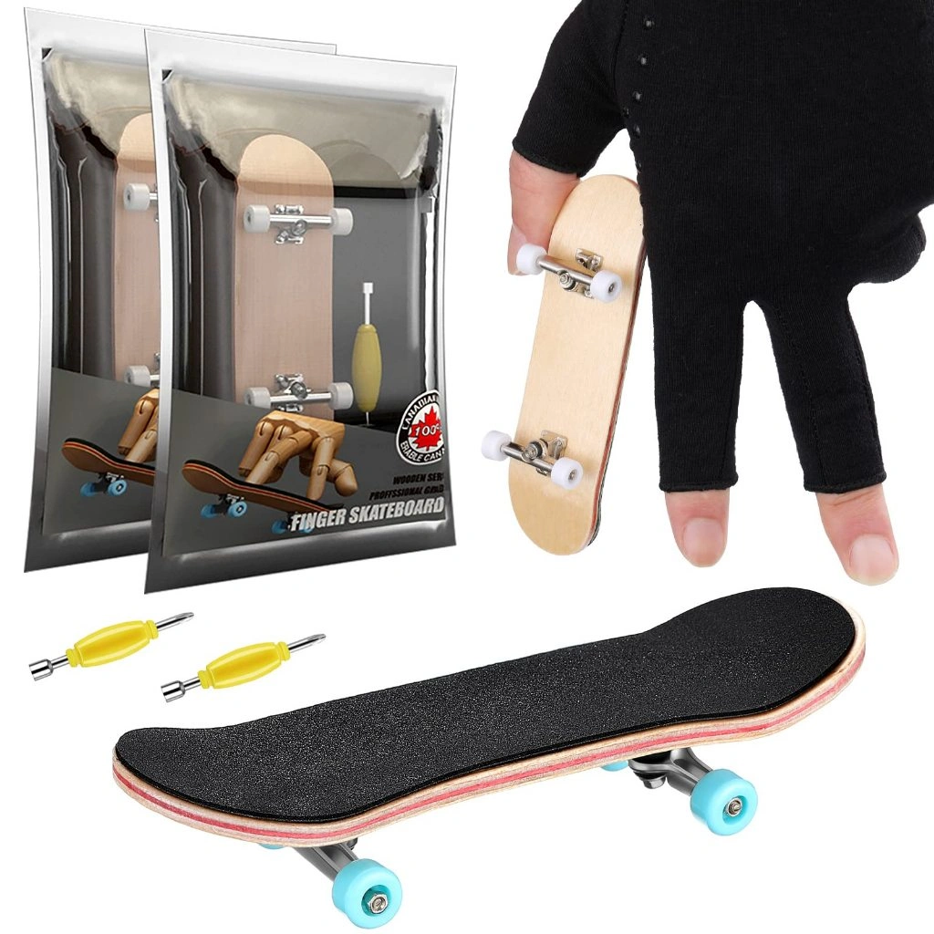 Finger Skateboard Fingerboard Mini Set Lengkap 5layer Board Deck Skateboard Jari Mainan Edukasi