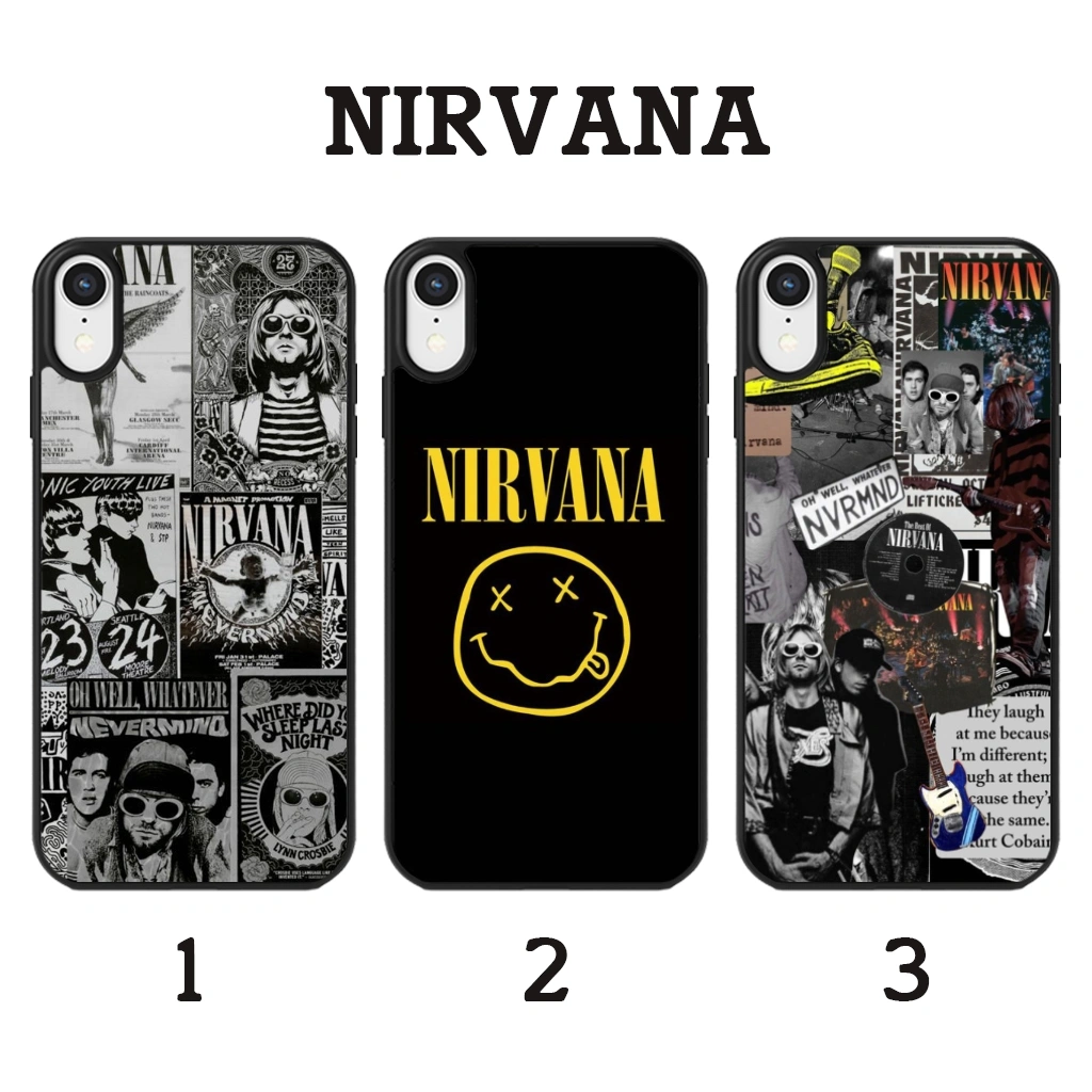 NIRVANA KURT COBAIN - Softcase Glossy (BERGARANSI) Iphone samsung xiaomi redmi oppo vivo realme (Case Casing hp)