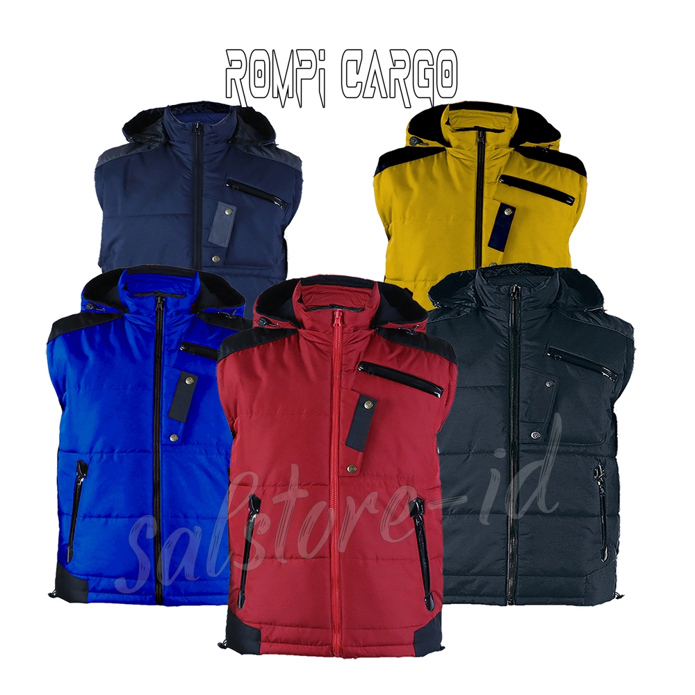 Rompi Motor Custom Parasut Pria Bikers Touring Vest Body Protector Pelindung Dada Remaja Dewasa