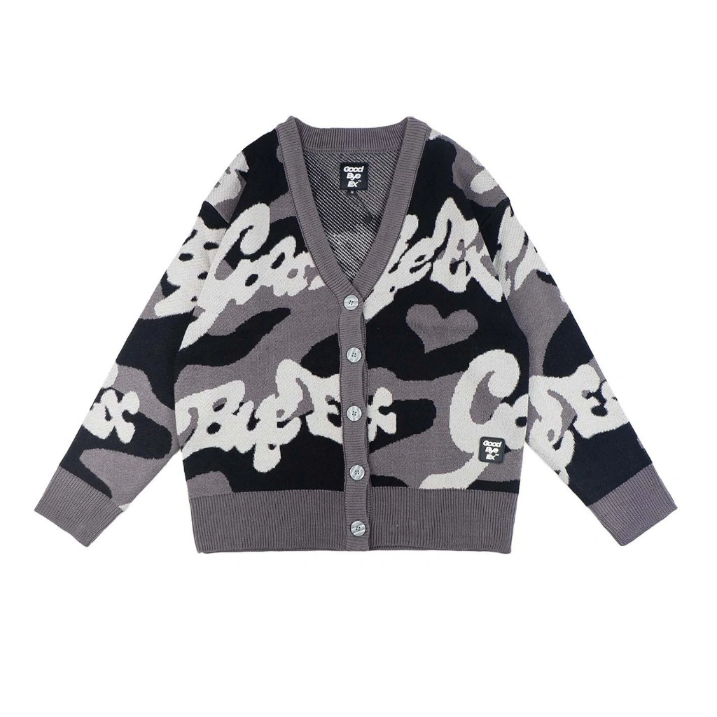 GOOD BYE EX - Cardigan Camo Grey
