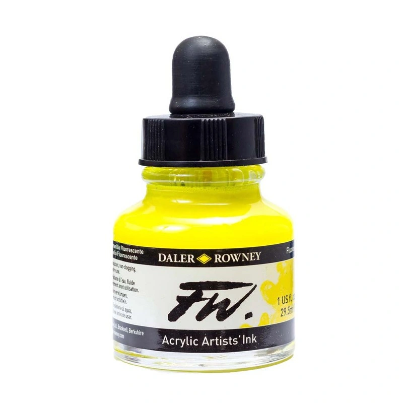 Daler Rowney FW Ink 29.5ml Yellow & Orange Series
