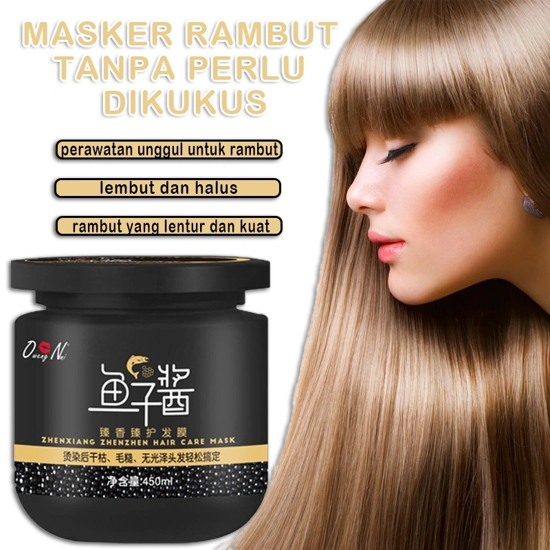 Krim pelurus rambut Masker rambut kaviar Smooth hair mask Keratin hair treatment Mask rambut pelurus