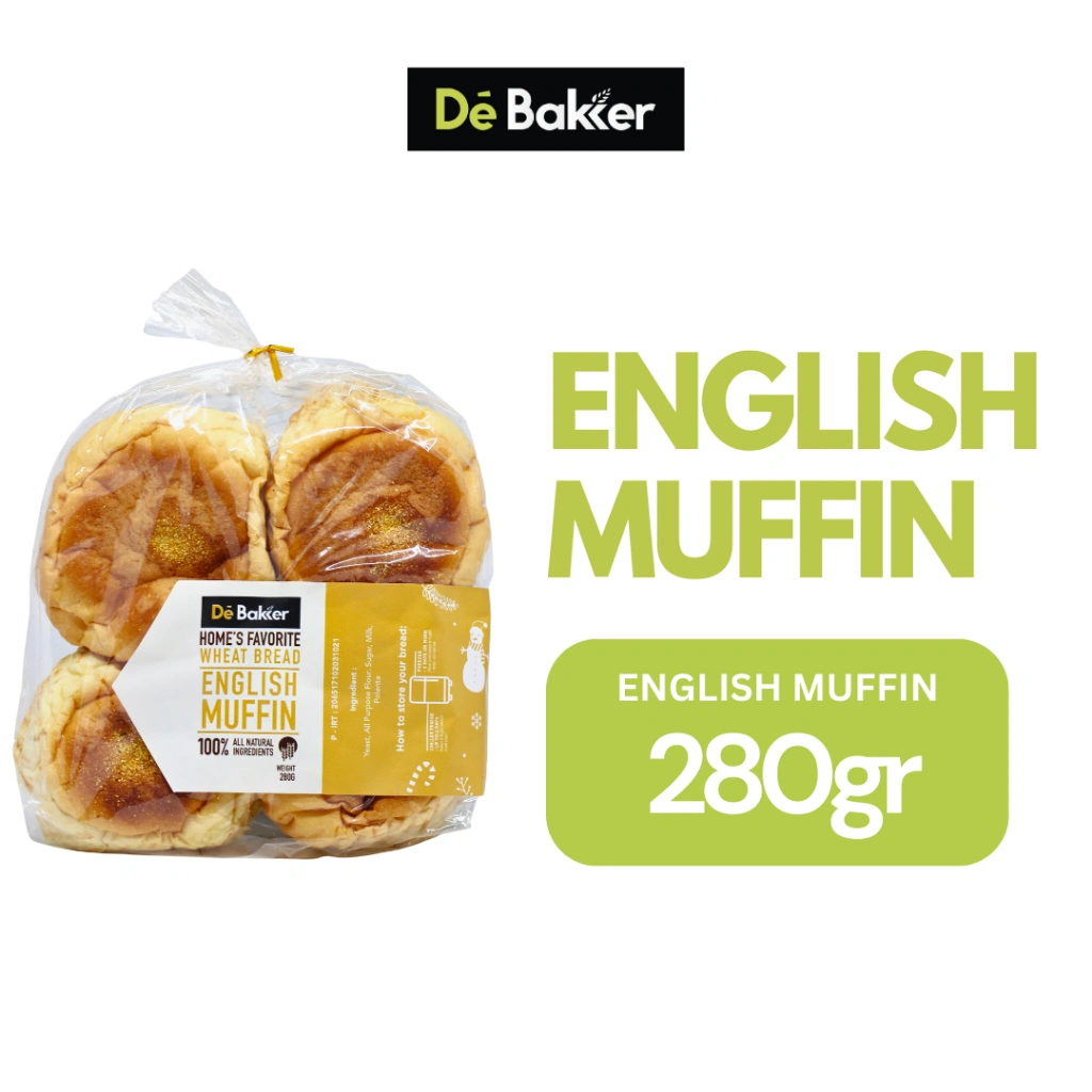 De Bakker Bread English Muffin Roti Muffin untuk Sarapan