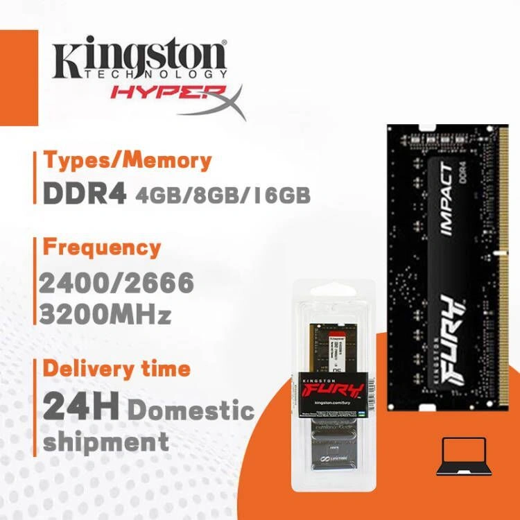(Jakarta Spot)4GB/8GB/16GB NEW Kingston FURY Laptop RAM DDR4 2400 2666 3200MHZ SODIMM memory for notebok