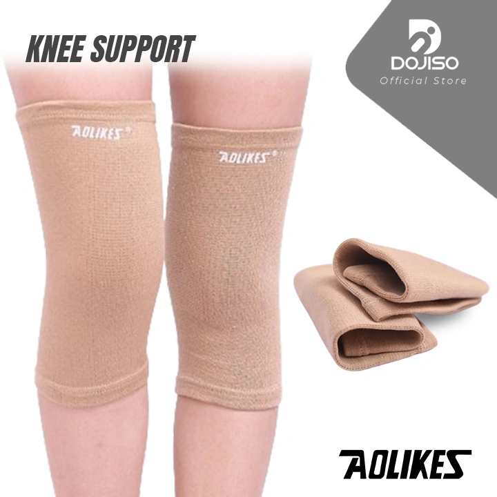 Kneepad Aolikes 7316 Pair Deker Olahraga Pelindung Lutut Bantalan Lutut Katun Knee Support Sport Running Futsal Yoga Gym Fitness Outdoor