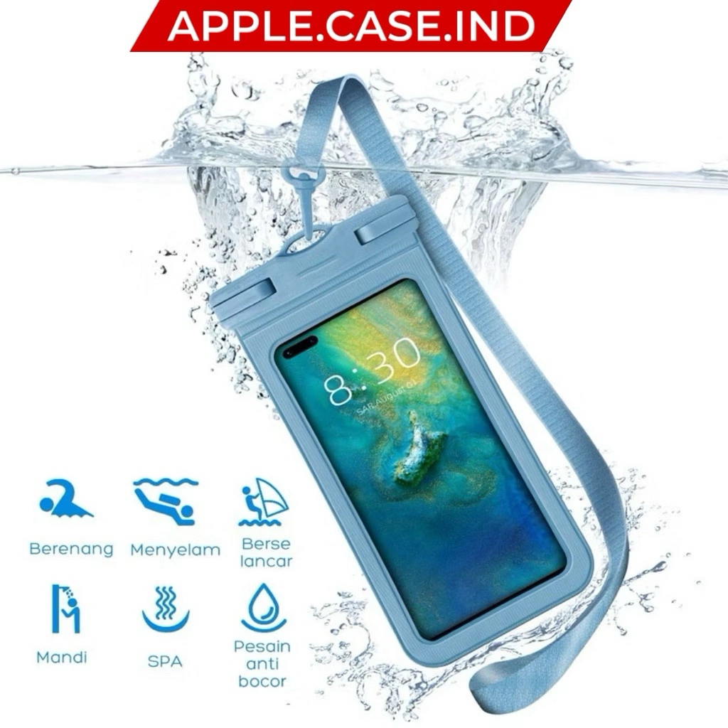 Waterproof Bag Hp Multifungsi Kantong Pelindung Hp Anti Air Casing Handphone Tas Plastrik Holder Motor