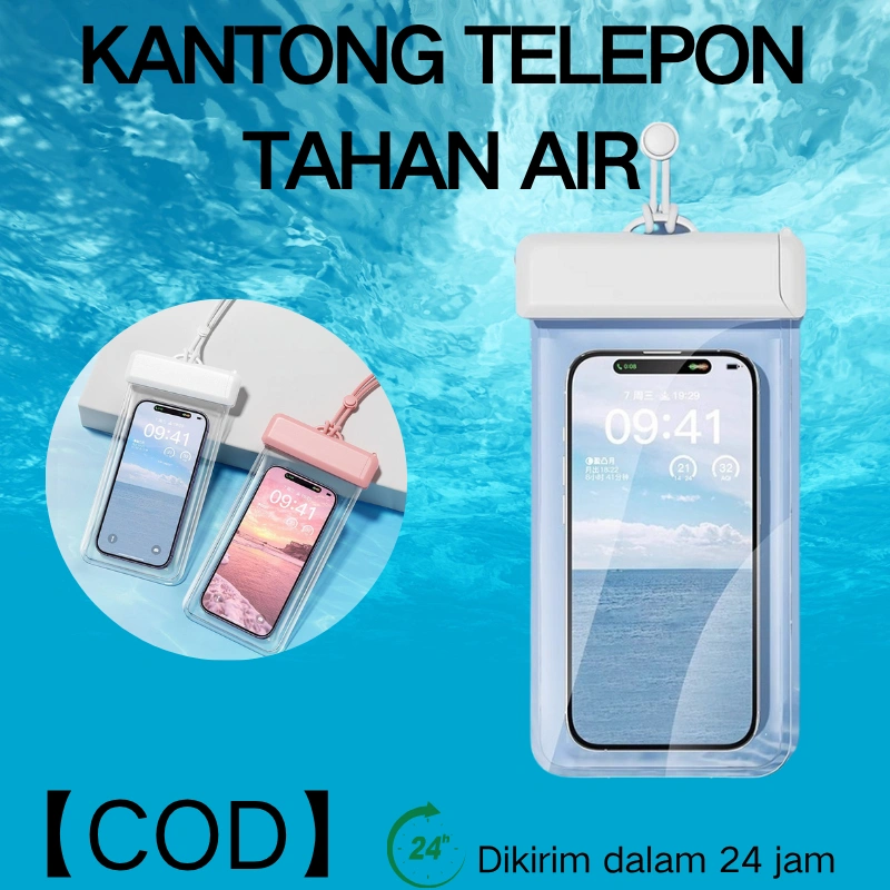 【COD】Waterproof Universal Phone Case Tas Plastik HP Kedalaman IPX8 Bisa Sampai 7.2 Inch