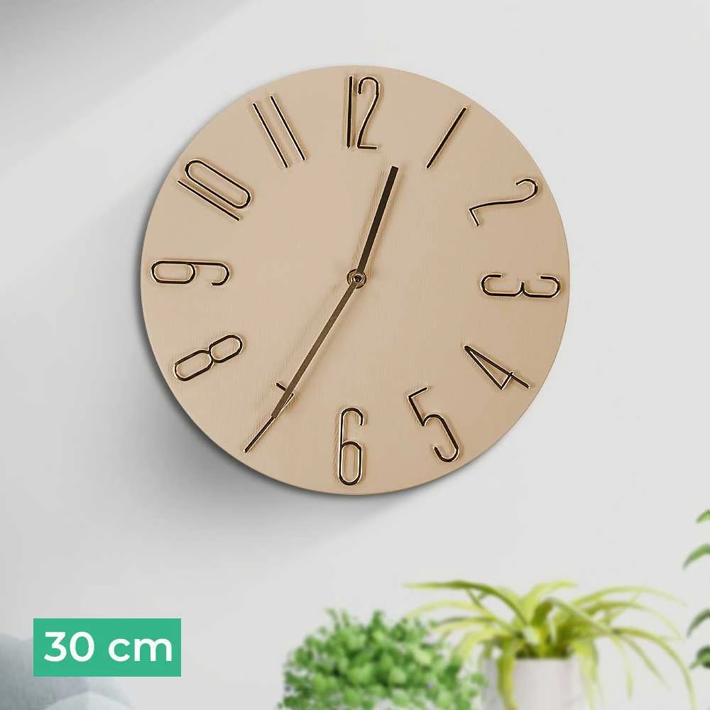 Ainivia  Jam Dinding Bulat Quartz Creative Design Model Klasik- MM65WC