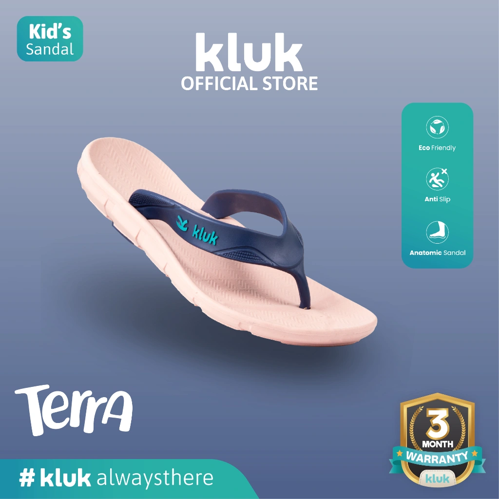 KLUK Sandal Jepit Anak - Terra Uno Esta Peach - Anatomic Premium Kids Sandal