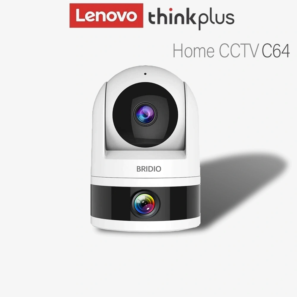 Lenovo Bridio Smart Camera C64 | 3MP 2K Ultra-clear HD | Wifi Indoor CCTV | Pan Tilt 360° Rotasi | Call 2 Arah | Anti Vandal