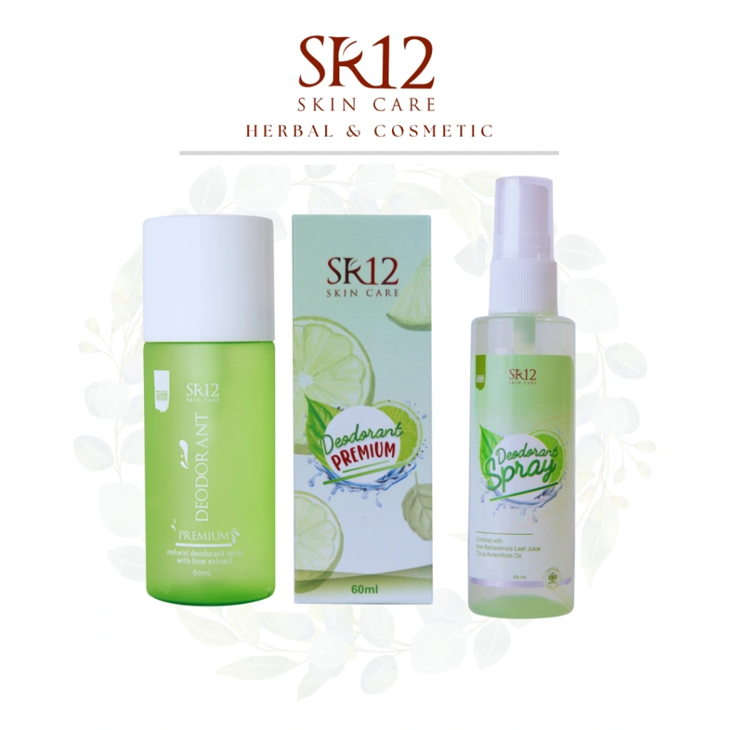 DEODORANT SPRAY SR12 Tidak Meninggalkan Noda di Baju mengurangi keringat berlebih