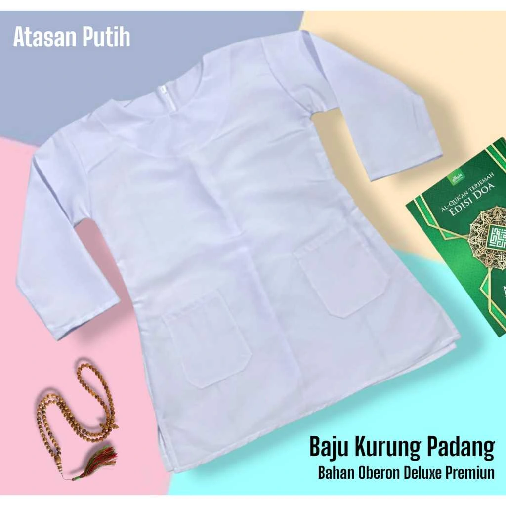 NEW Baju Gamis Kurung Padang Muslim Anak Sekoah SD SMP SMA