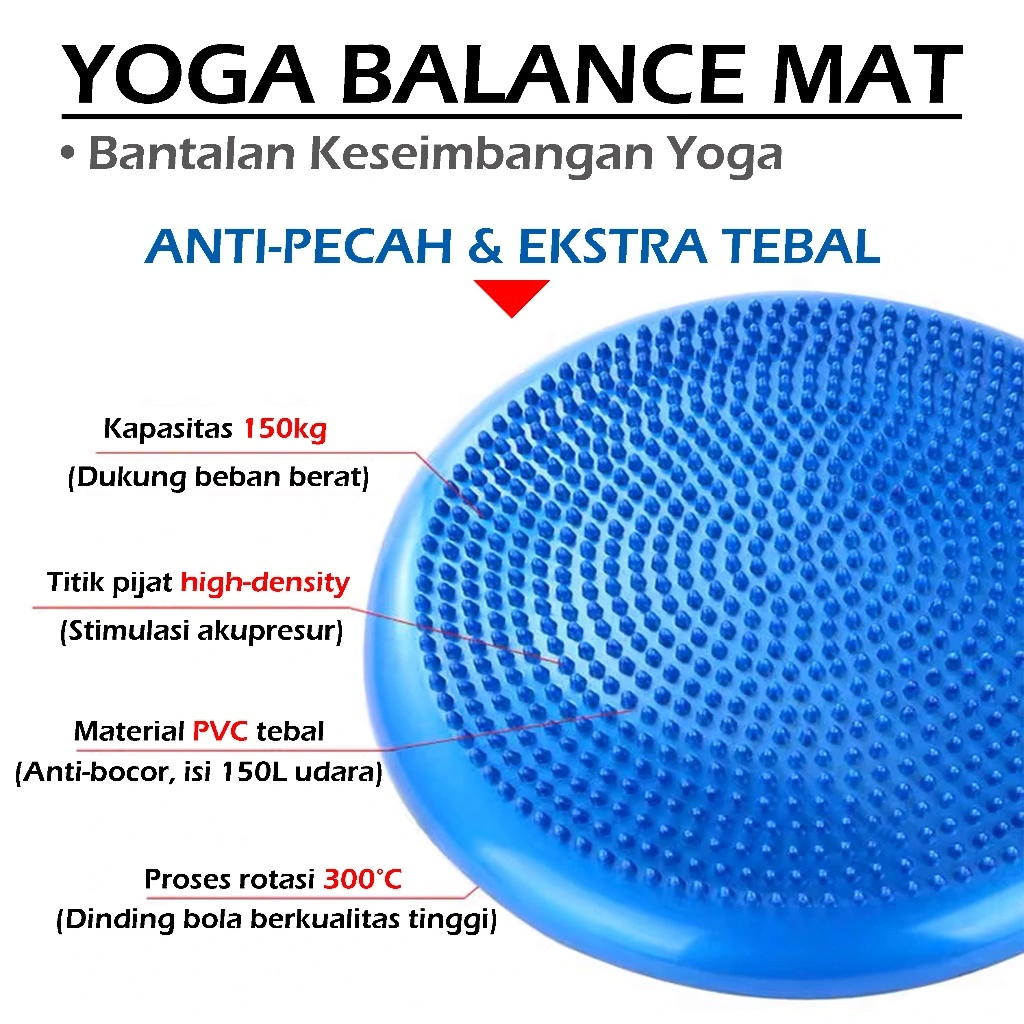 Pad Yoga Massage Cushion Yoga Balance Alat Yoga Sport Untuk Latihan Keseimbangan