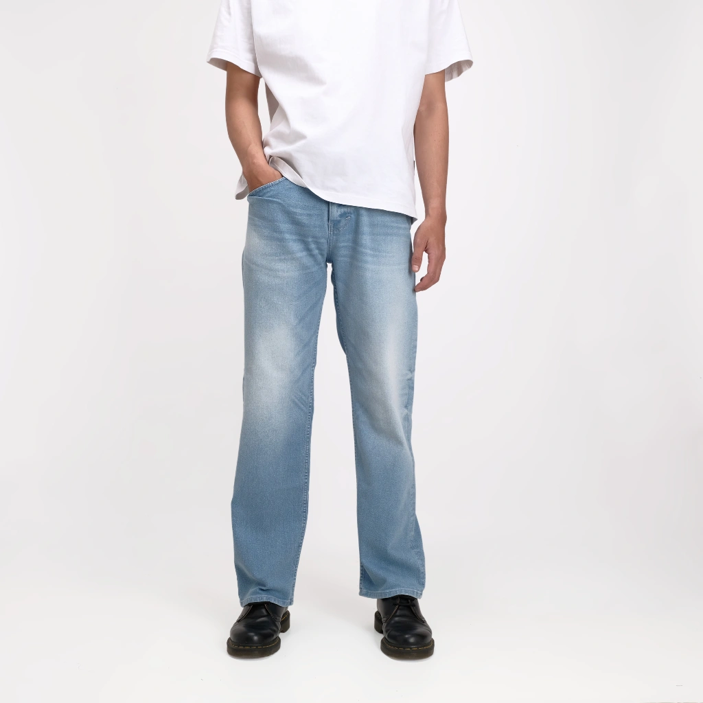 Rockmaker Celana Denim Regular Loose Fit Mineral Blue