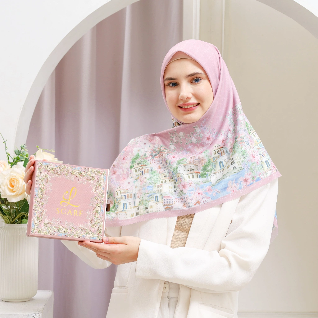 L Scarf - Hijab Hanania Series Segi Empat