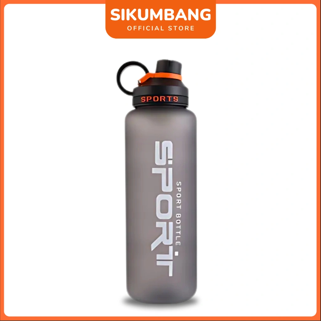 SIKUMBANG Botol Sport 1000ML – BPA Free, Food Grade, Tahan Suhu Ekstrem (Army/Cream/Hitam) - 6099