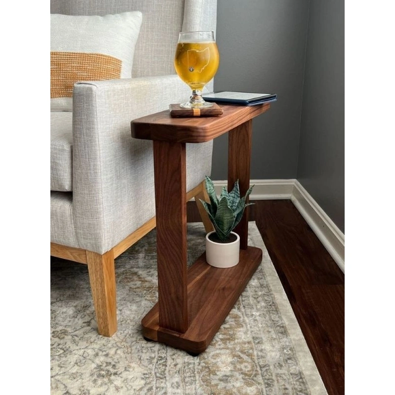 Meja Minimalis Samping Sofa/Samping Tempat Tidur Kayu Jati