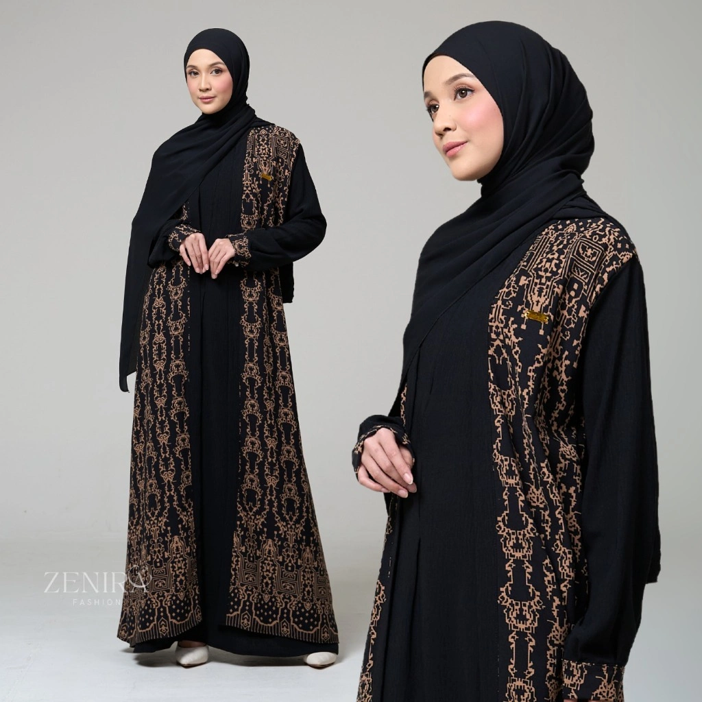 Zenira Official - Gamis Syahira || Dress Maxy Gamis Wanita Lebaran Terbaru 2026 Premium Elegan & Modern