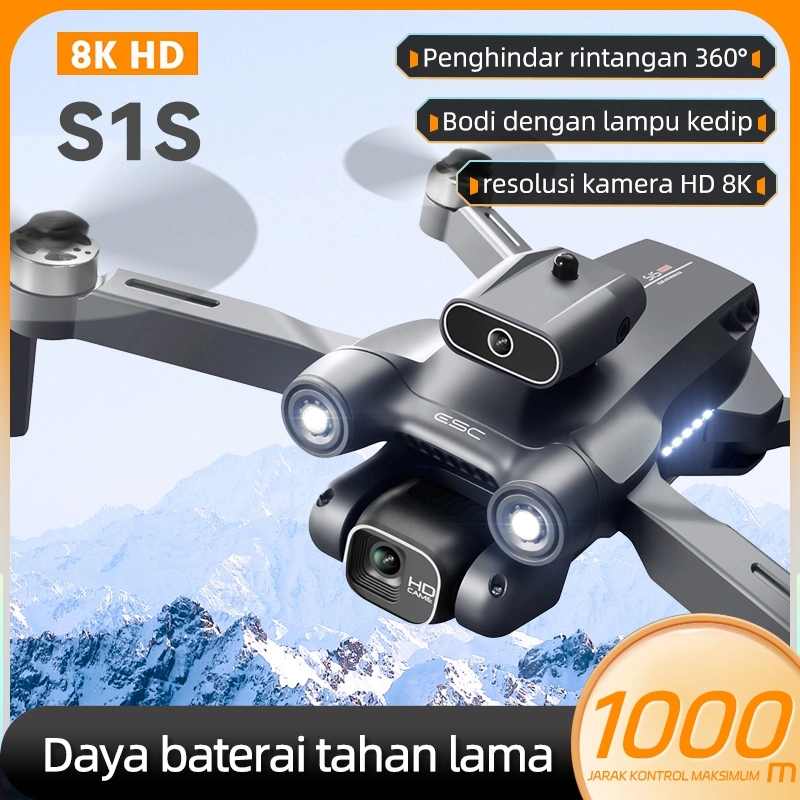 S1S Drone kamera jarak jauh fotografi udara profesional murah dual camera drone premium laki-laki pria ulang tahun kado hadiah