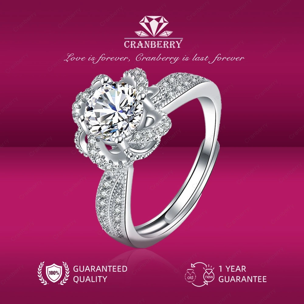 Cincin Wanita Jewellery Ring Couple Couple Aksesoris Wanita Couple Pasangan Cowo Pria Adjustable Berkualitas High Quality Grade 5A Berlapis Anti Karat Luntur Berubah Garansi 1 Tahun R39