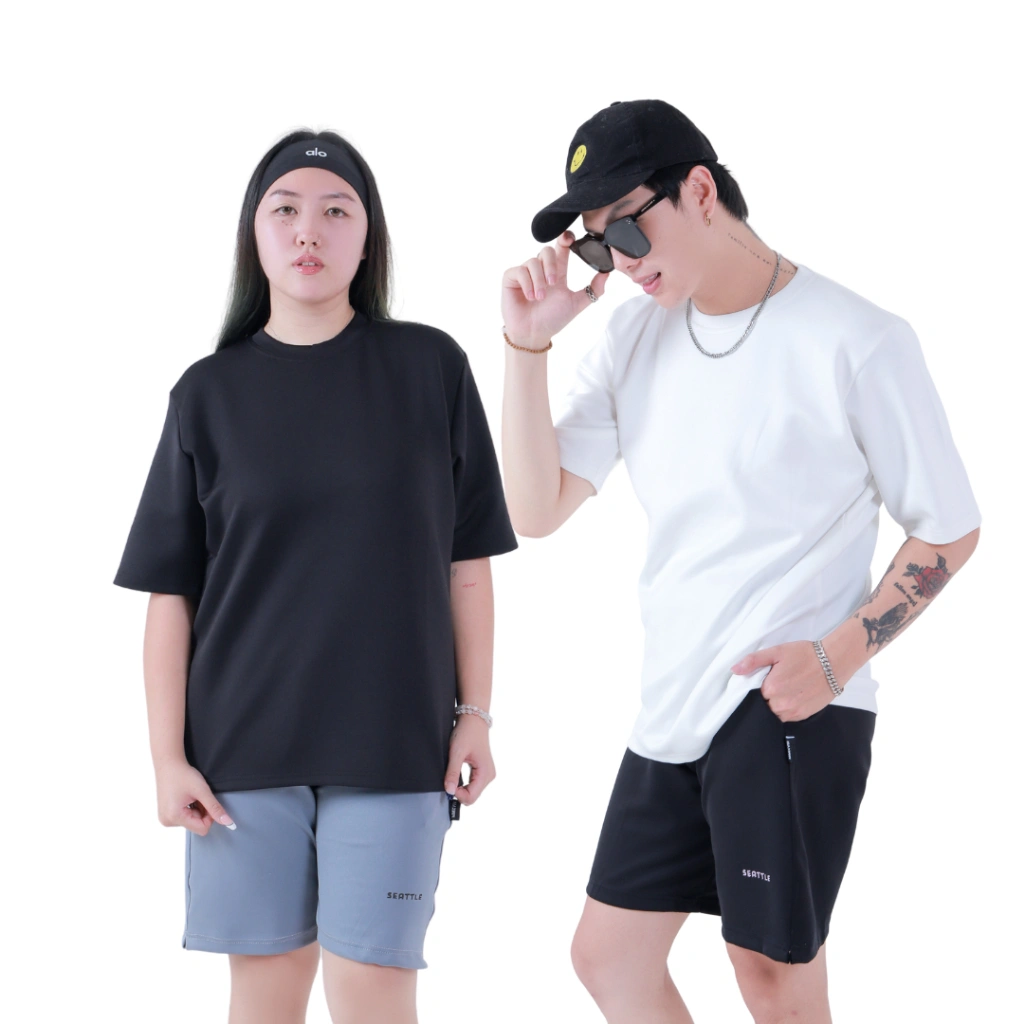 Seattle Tee Shirt Boxy Ease Tee Kaos Oversized Cool Airy Technolgy