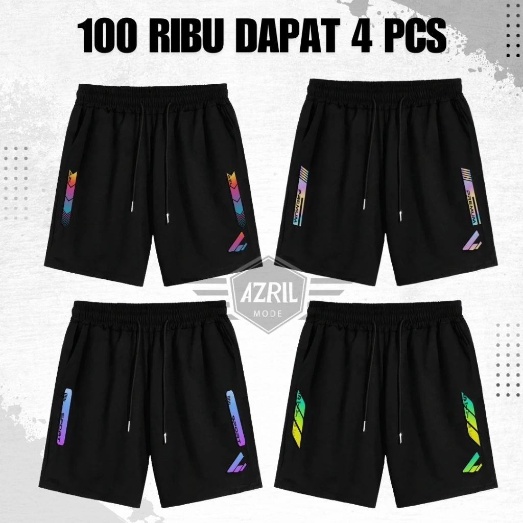 Celana Pendek Olahraga Dry Fit Lari Running Gym Pria Wanita Sportswear