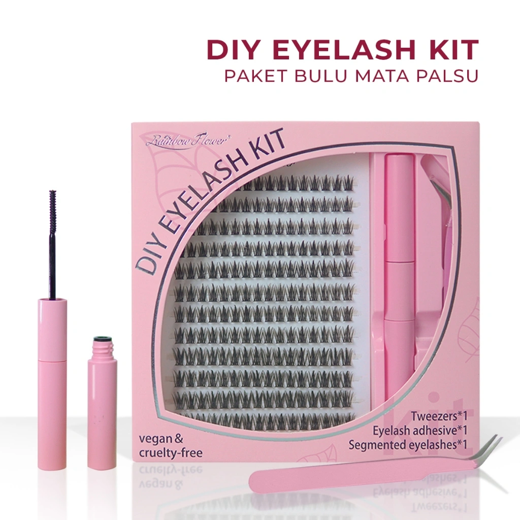 Bulu Mata Palsu Eyelash Extension Lem Bulu Mata Maskara Dan Remover Free Pinset JM019