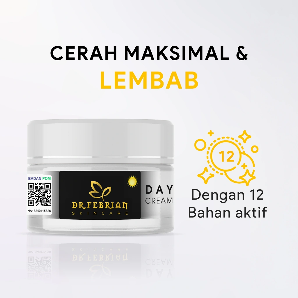 Day Cream Dr Febrian Skincare Exclusive Pelembap Krim Pagi Pencerah Wajah Glowing Brightening