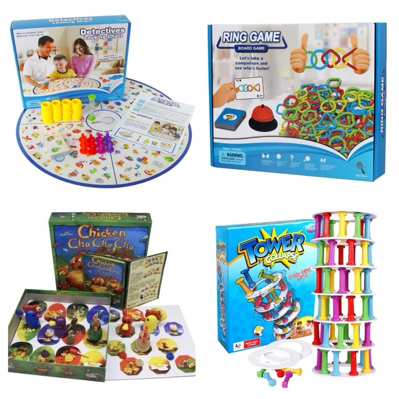 Ring Board Game/Detective Looking Chart/Chicken Cha Cha Cha/Tower Collapse/Mainan Edukasi Anak/Education Toys/Family Game/Kids Toys