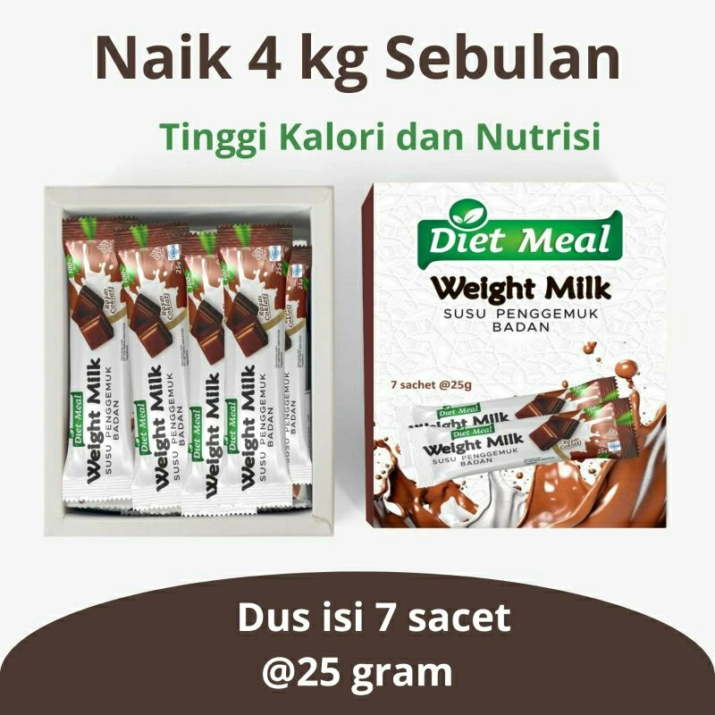 susu penggemuk WEIGHTMILK harga per sacet 25 gram