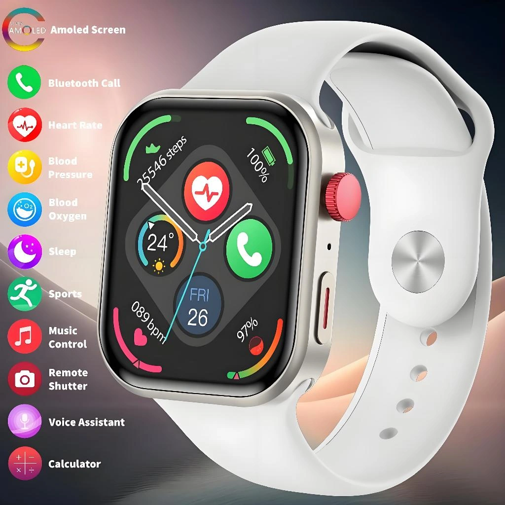 Original SmartWatch Watch FIT3 Pro Blood Glucose Smartwatch Electrocardiogram Temperature Blood Oxygen Sleep Monitoring ECG+PPG Sports Smart Watch ORI Jam Tangan Pintar Pria Wanita Android IOS Olahraga Watch