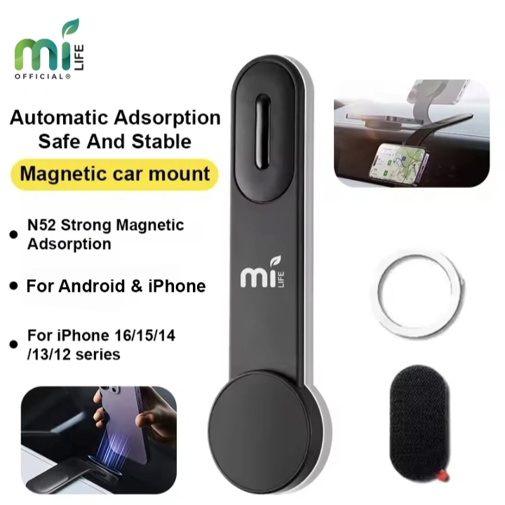 MILIFE Magnetic N52 Car Phone Holder HP Dashboard Mobil Magnet Foldable