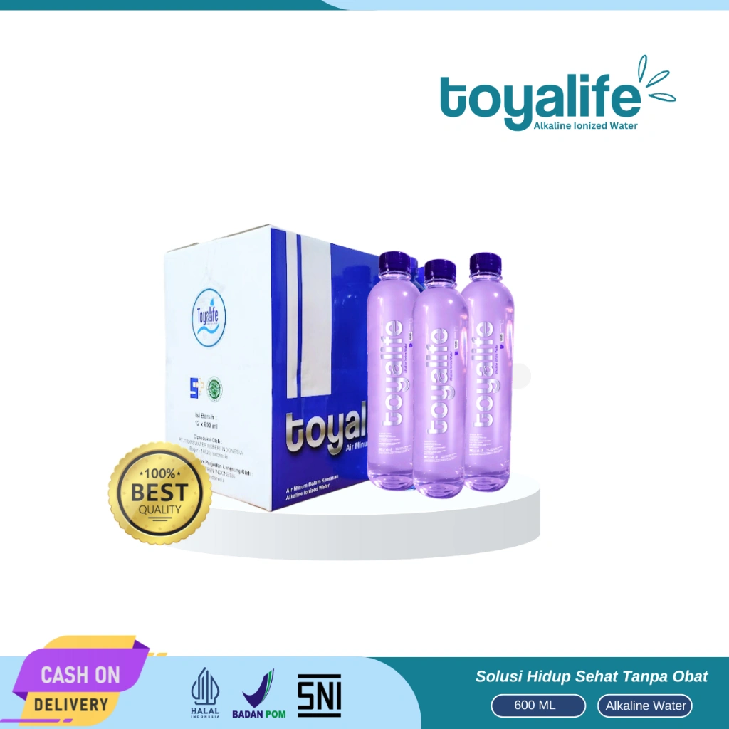 Toyalife Alkaline Ionized Water Air Minum Kesehatan Alkali pH 9,6 Menetralkan Detok Asam Tubuh
