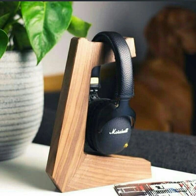 Stand Headphone Kayu Jati