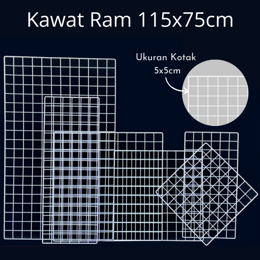 Ram Dinding Aksesoris Dekorasi 115x75cm 3mm Rak Display dinding