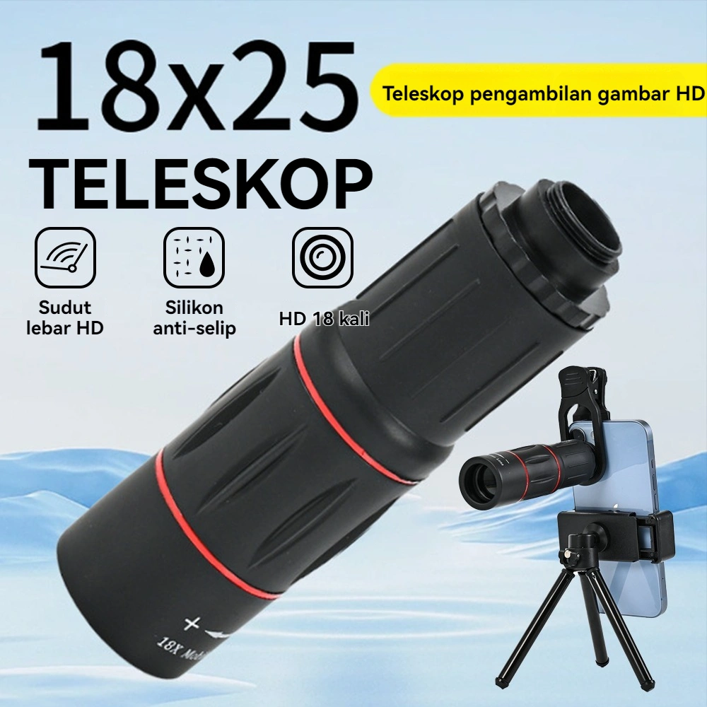 Lensa Hp 18x25 Zoom Lensa Apexel Telezoom Kamera Tripod Tele Zoom