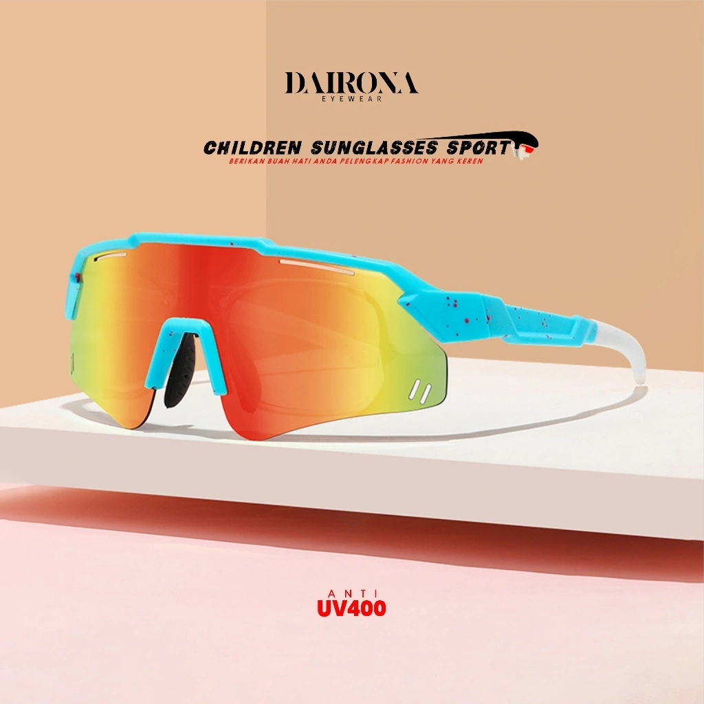 Dairona Eyewear Kacamata Sport Sepeda Minus/Normal Sport Golf / Mendaki Gunung Bisa Minus Lensa Mercury Anti Silau Outdoor Sport Bike Pria Wanita Bahan TR-90 1010