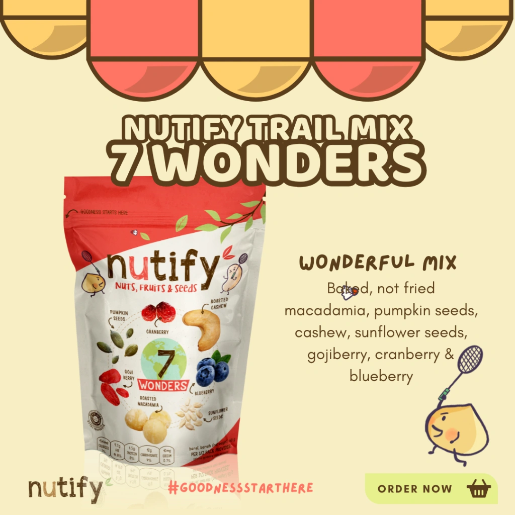 Nutify 7 Wonders Mix Kacang Biji2an Buah Komplit
